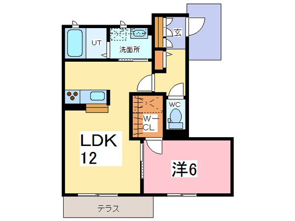 ハイムチェリー　Ｄ棟の物件間取画像